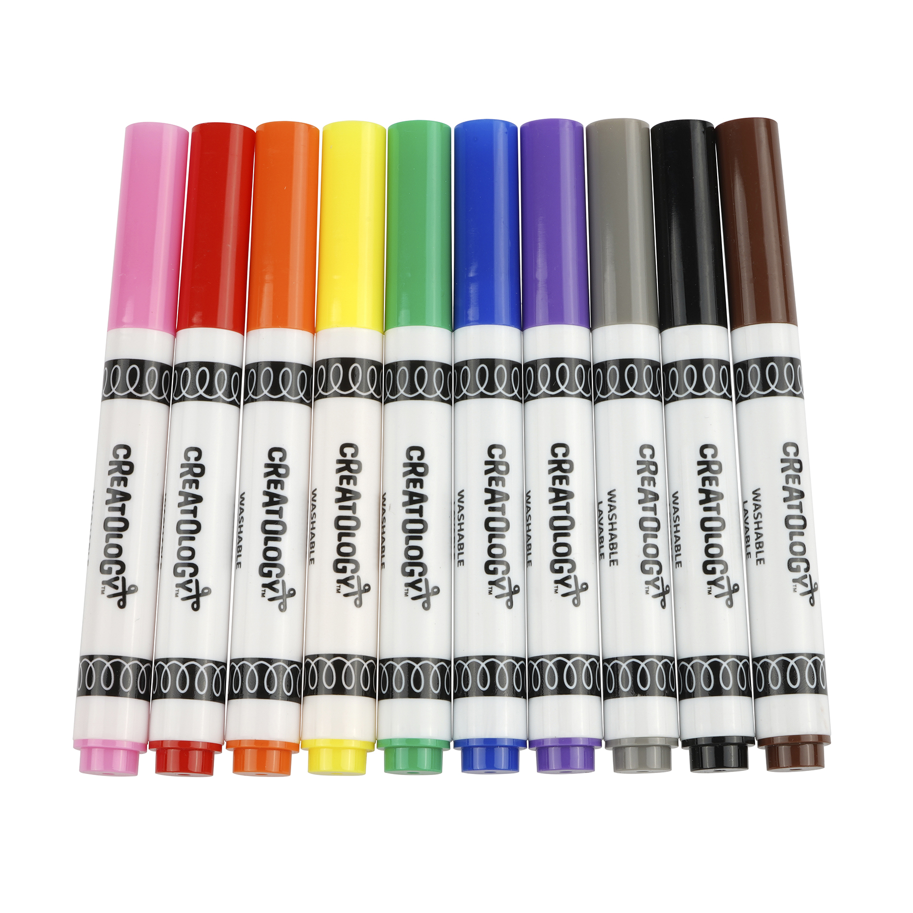 12 Packs: 10 ct. (120 total) Primary Broad Line Washable Markers by  Creatology™